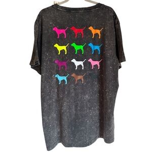Victoria’s Secret PINK T-Shirt Size One Size Fits Most Logo Dog Limited Ed.